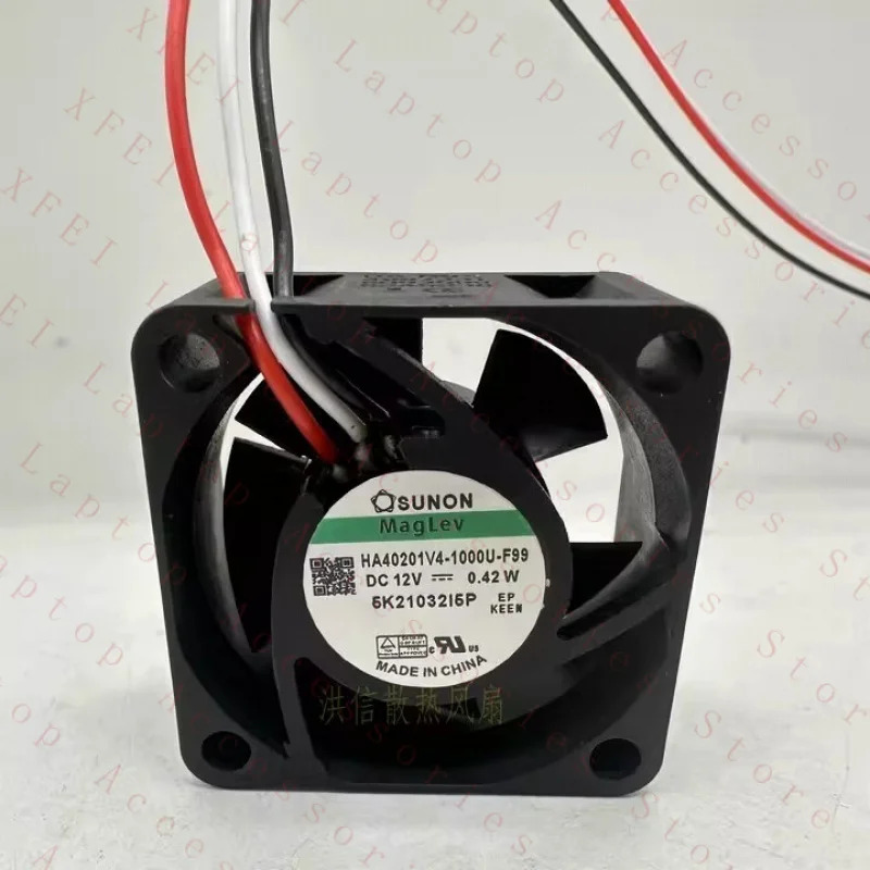C SUNON 팬HA40201V4-1000U-F99 DC12V 0.42W 4020 40x20MM 3선 냉각팬