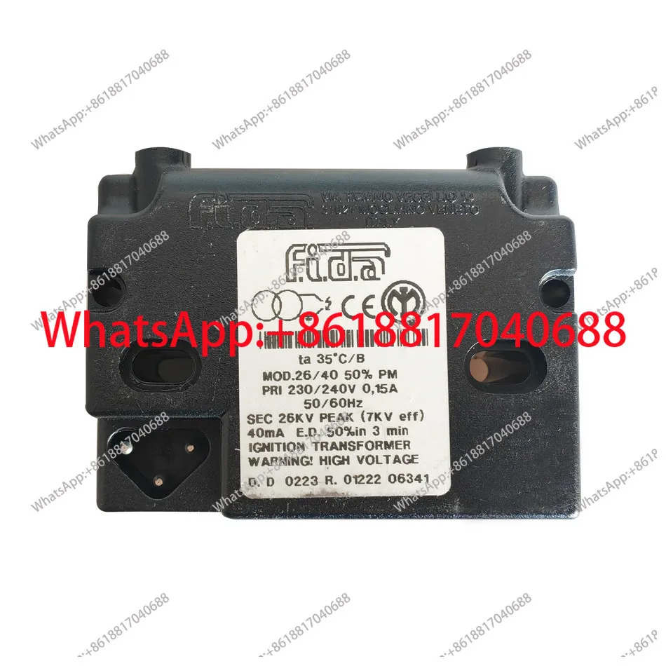 FIDA Feida 1 x 26KV 단일 단계 이단계 점화 변압기