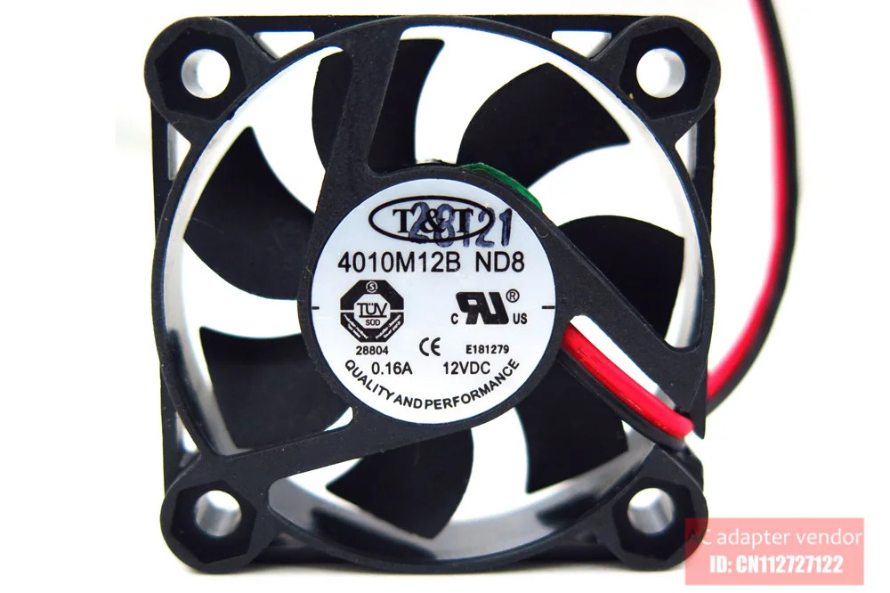 JFG 4010 12V 0.16A 4CM 4010M12B TT 냉각팬