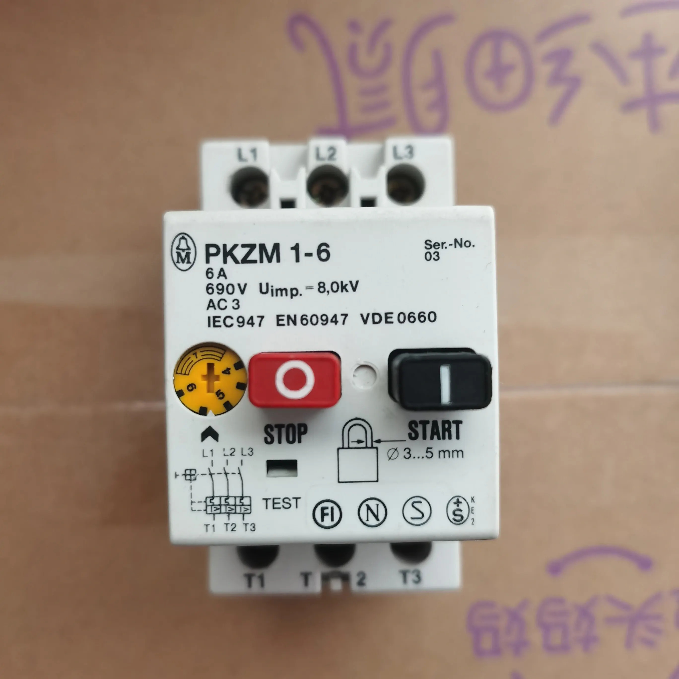회로차단기 PKZM 1-0.6 PKZM-1.6 PKZM-2.4 PKZM-6 PKZM-10 25