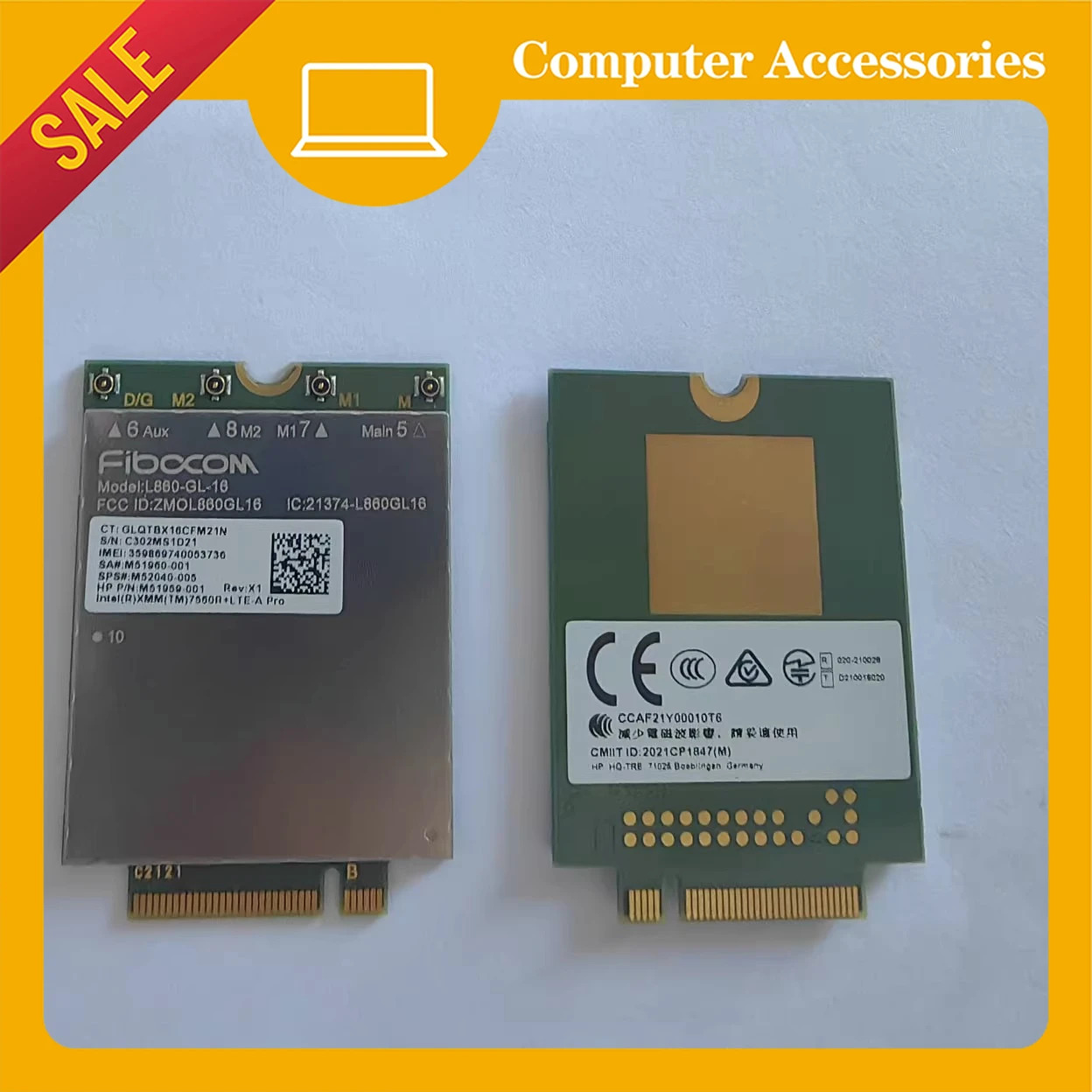 hp호환 835 840 860 645 445 g9 g10 L860-GL-16 4G 모듈 XMM7560R용