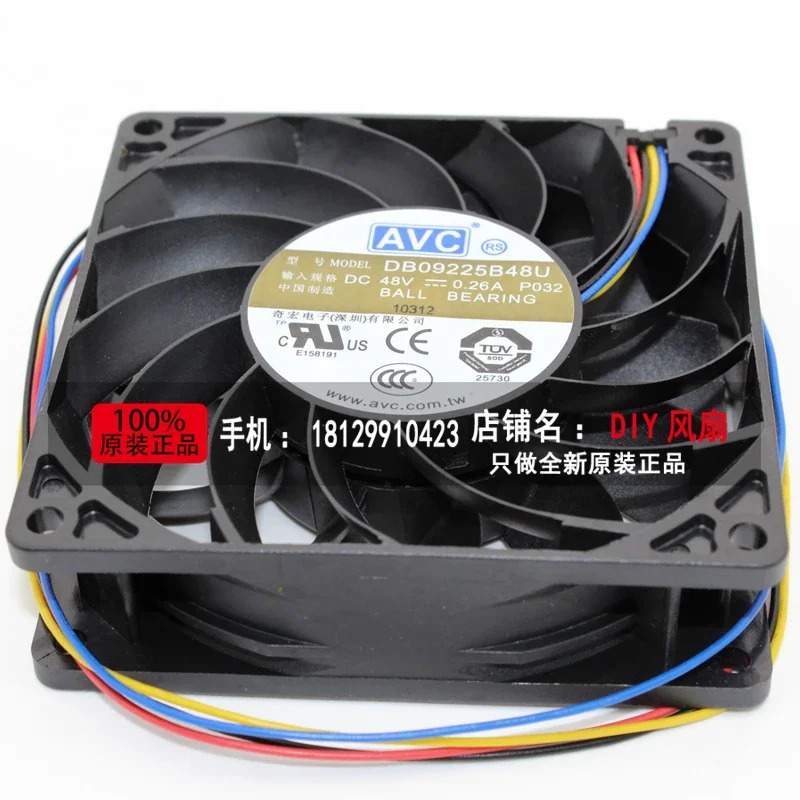 JFG for C DB09225B48U 9025 48V 0.26A 9CM 냉각팬