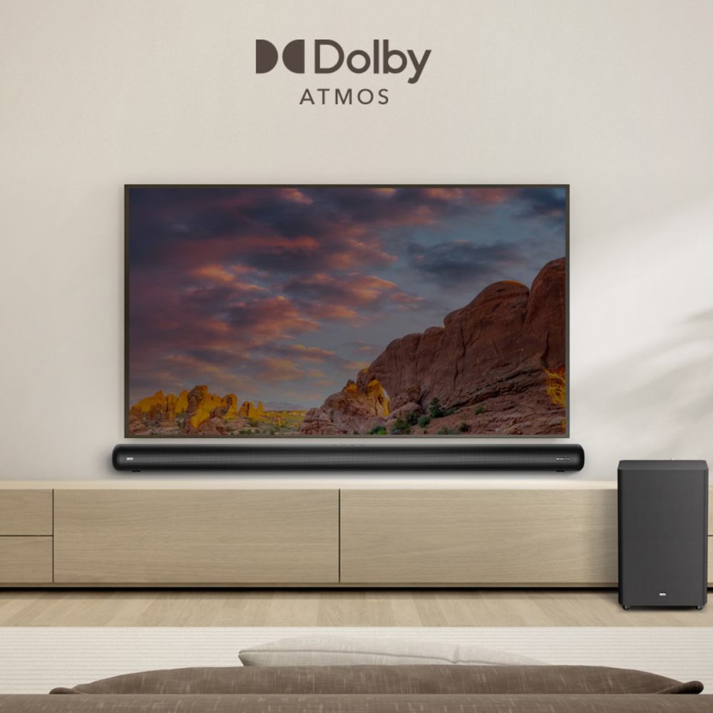 브리츠 돌비에트모스 서라운드 블루투스 사운드바 시스템 LED TV 스피커 + 180W 우퍼