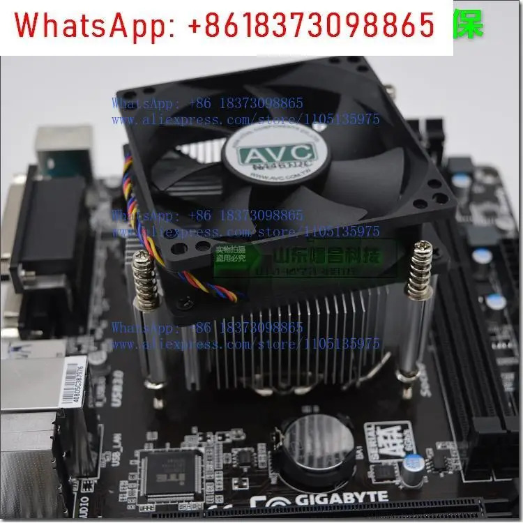 무소음 C 구리 코어 CPU 라디에이터 1150 1151 1200 1700 i3 i5 I7 E3 팬