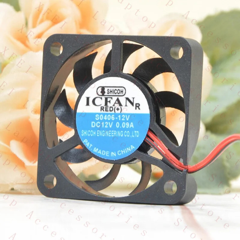 C ICFAN S0406-12V 12V 0.09A 4006/7 4 cm 초박형 냉각팬1개.
