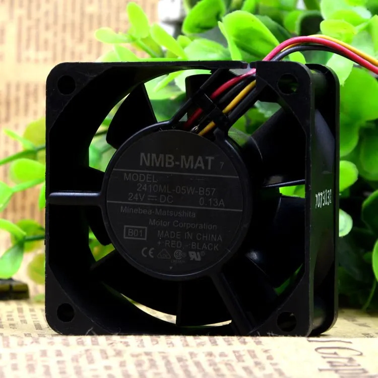 NMB 2410ml-05w-b57 24V 0.13a 6025 인버터 냉각팬 6cm