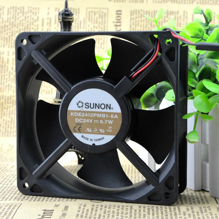 Sunon KDE2412PMB1-6A 12cm 12038 24V 10.3W Siemens 인버터 팬