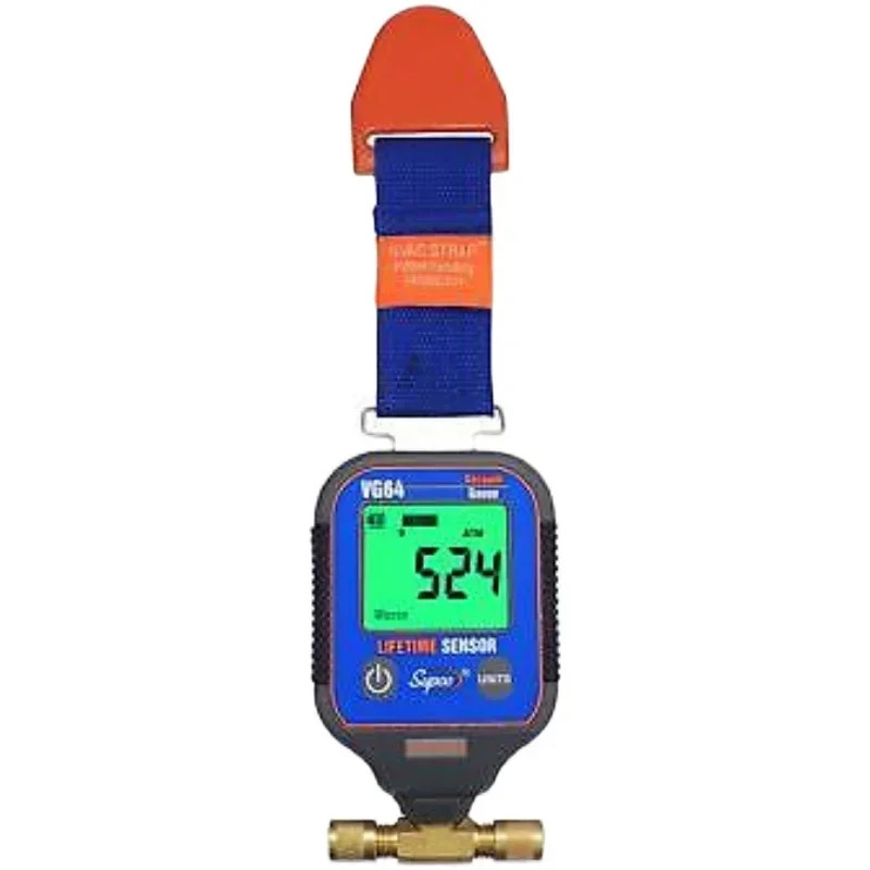 2025.4SUPCO 오리지널 VG64 진공 게이지 디지털 디스플레이 화면 0-12000  M 고정밀 1600PA LCD