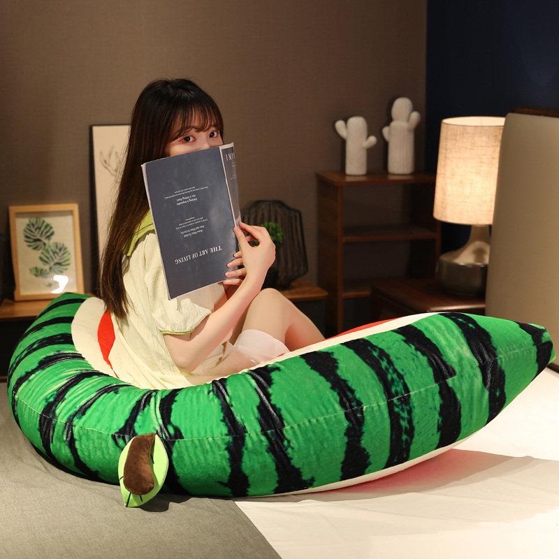 수박 키위 오렌지 베개 바디필로우 안고자는 인형 소파 수박 125cm - 상세 이미지 4