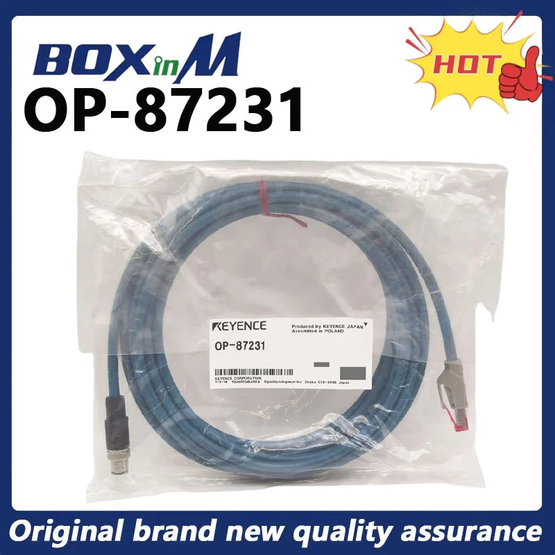 오리지널 KEYENCE OP-87231 NFPA79 준수 이더넷 케이블 5m