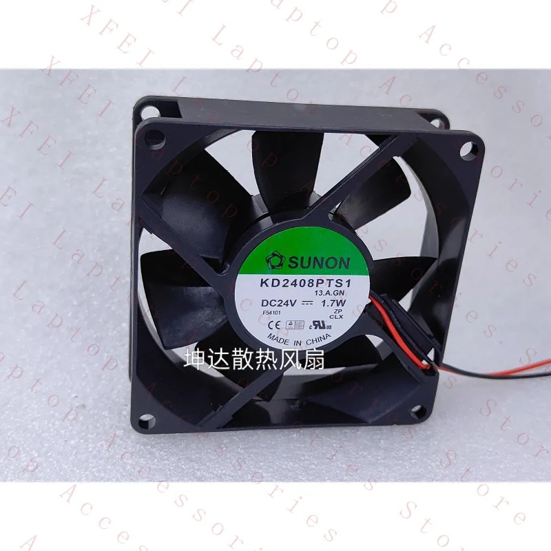 F 팬 KD2408PTS1 DC24V 1.7W 8025 8cm 2선 냉각팬 za