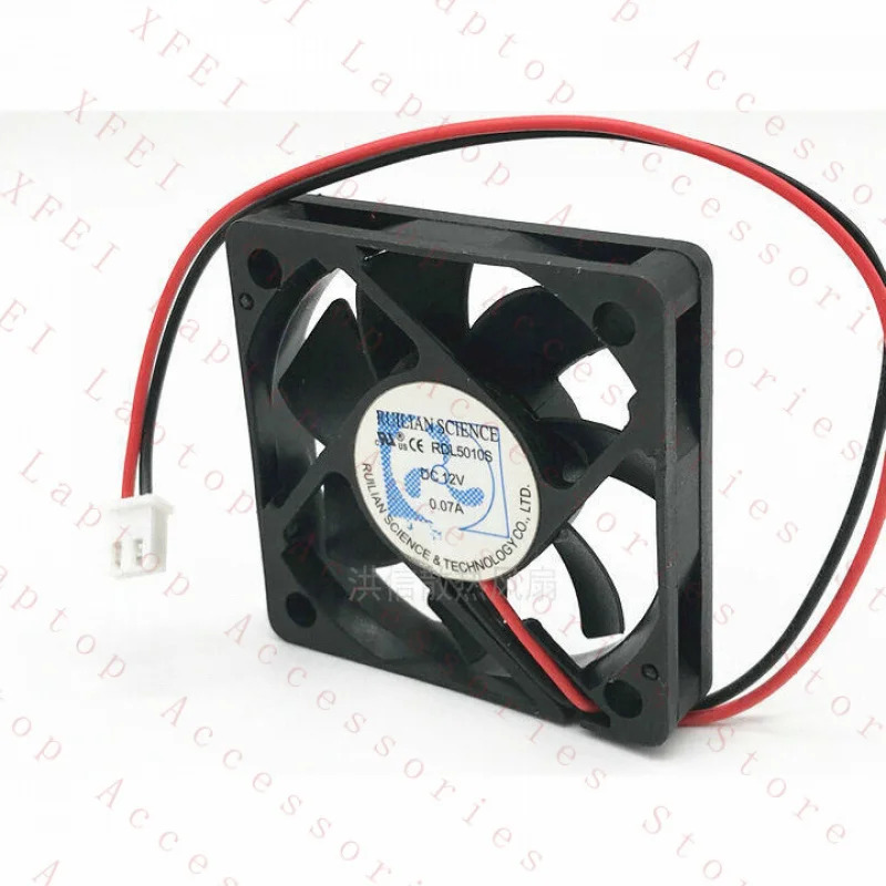 C RDL5010SDC12V 0.07A 5CM 무음 냉각팬 2선