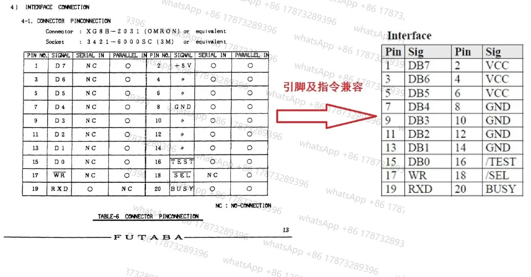 호환 가능M204SD01AA VFD 디스플레이 모듈