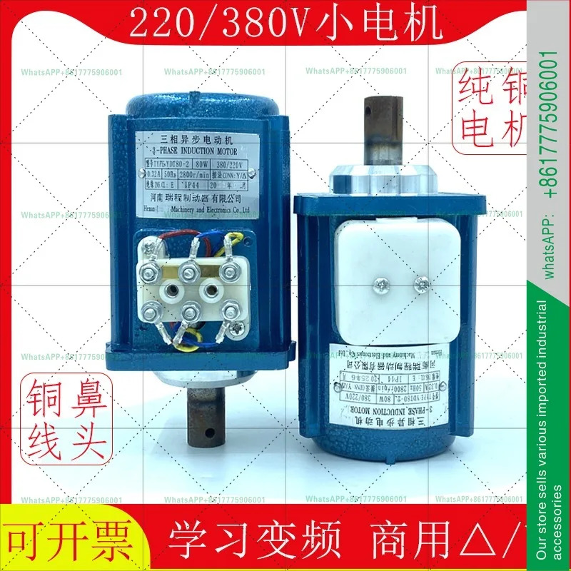 3상 380V/220V 인버터 모터 60W 80W 140W