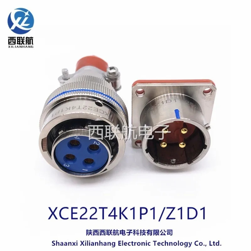 4코어 웨스턴호환 유나이티드 항공 XCE22T4K1P1 소켓 XCE22F4Z1D1 케이블 헤드 커넥터 1PCS