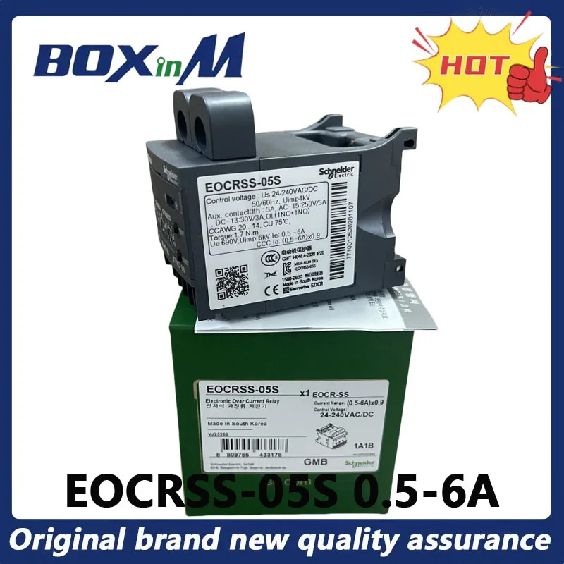 오리지널 Schneider EOCRSS-05S 0.5-6A 24-240VAC/DC 과전류 릴레이