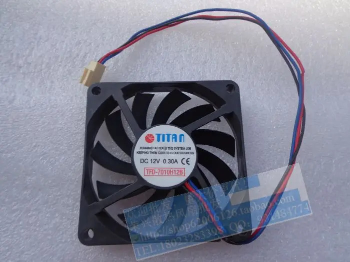 타이탄 TFD-7010H12B 12V 0.30A 7010 70x70x10mm 냉각팬