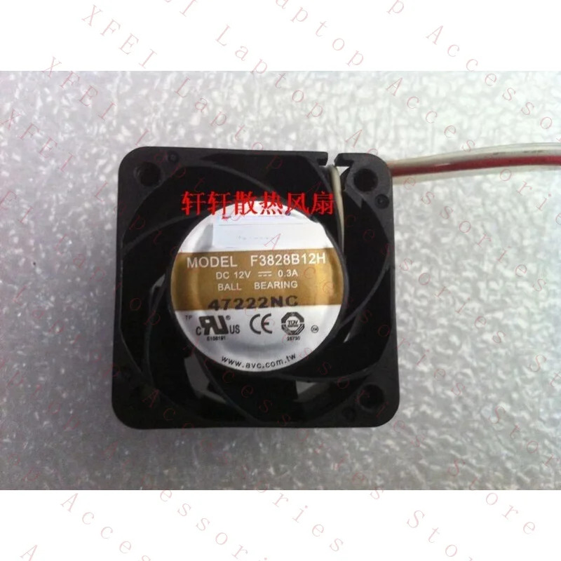 F FOR C F3828B12H 3.8CM 3828 12V 0.3A 듀얼 3선 냉각팬 E10