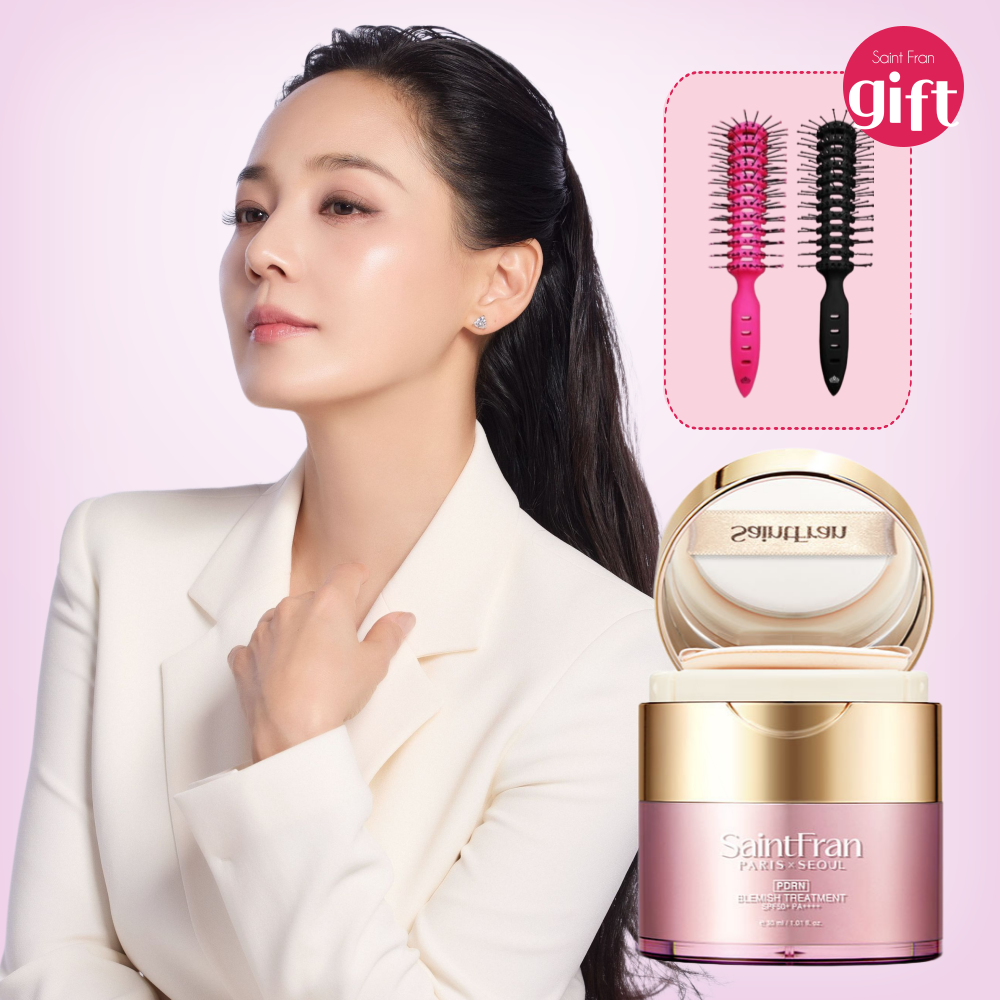 세인트프랑 PDRN 블레미쉬 트리트먼트 30ml 집중 진정 보습 광채 케어 크림(볼륨브러시 랜덤증정 1개) - 상품 이미지