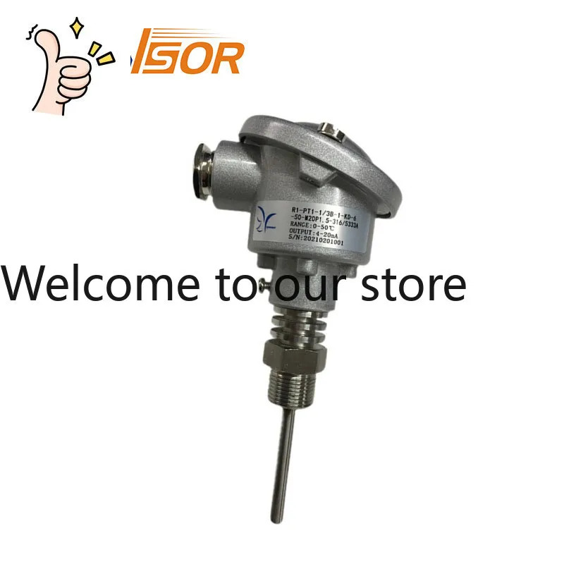 ZYSENSOR 온도 센서 0-50  전류 출력 6MM 50MM M20P1.5 PR5333A 포함