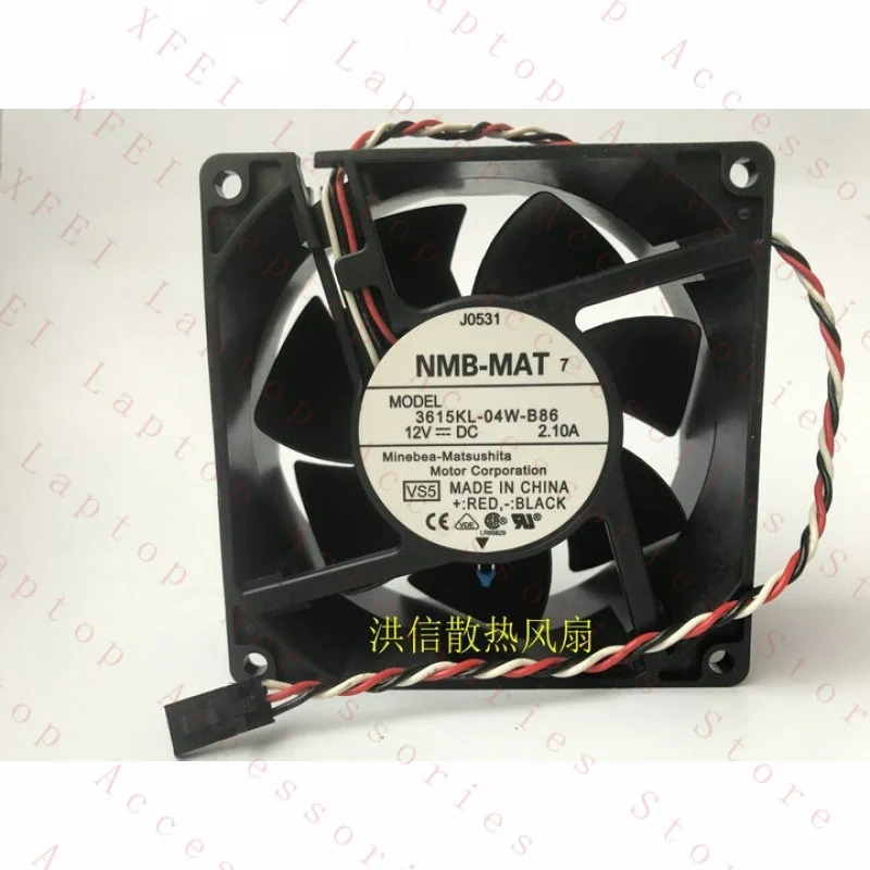 C NMB-MAT 팬3615KL-04W-B86 DC12V 2.10A 9038 9cm 3선