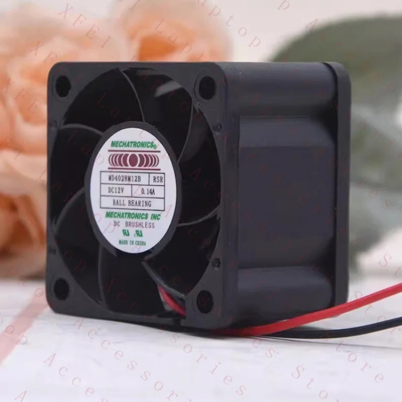C MD4028M12B 4028 DC12V 0.14A 4CM 2선식 냉각팬