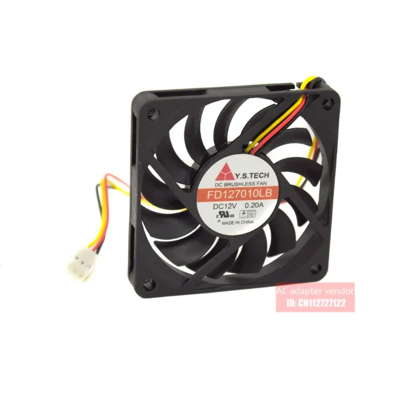JFG Y.S.TECH FD127010LB 7CM 7010 DC12v 0.2A 그래픽 카드 냉각팬용