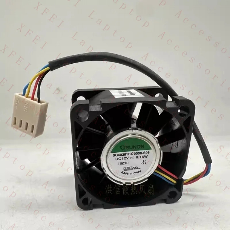 C SUNON 팬SG40281BX-0000-S99 DC12V 8.16W 40x28MM 4선 냉각팬
