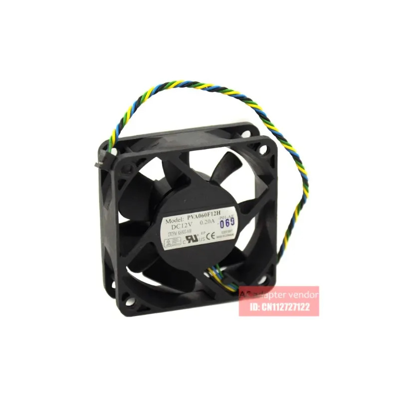 JFG 포폭슨 6020 6CM 12V0.20A 4선 PWM PVA060F12H 냉각팬