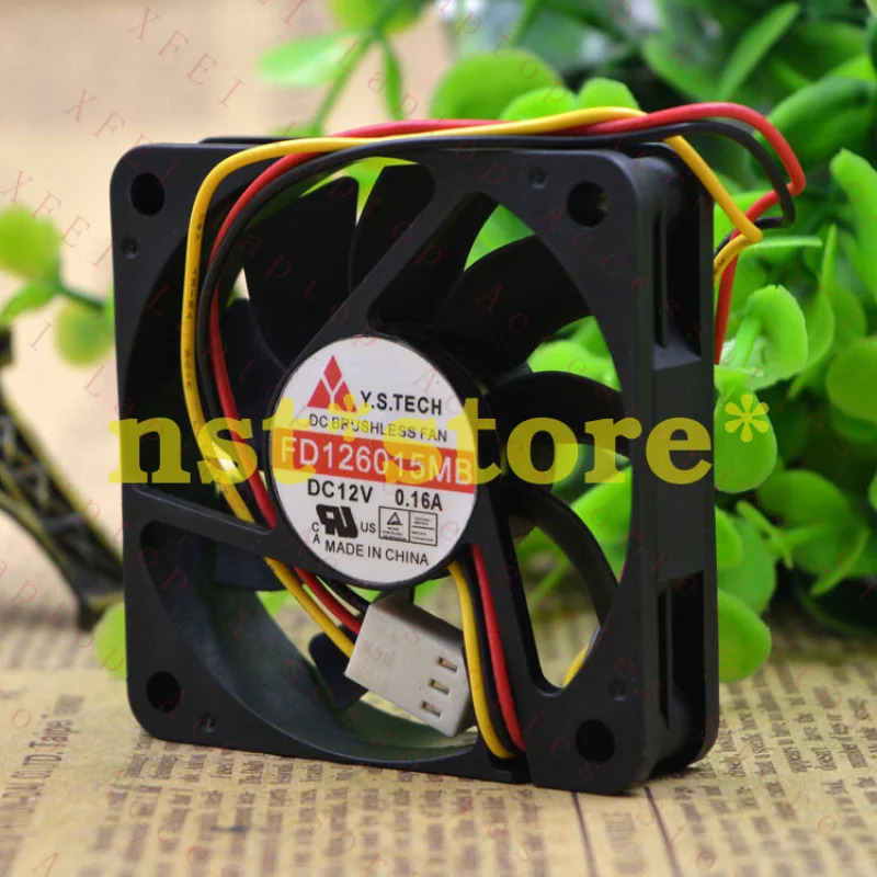 C FD126015MB 12V6015 더블 볼 6CM 초저소음 팬용