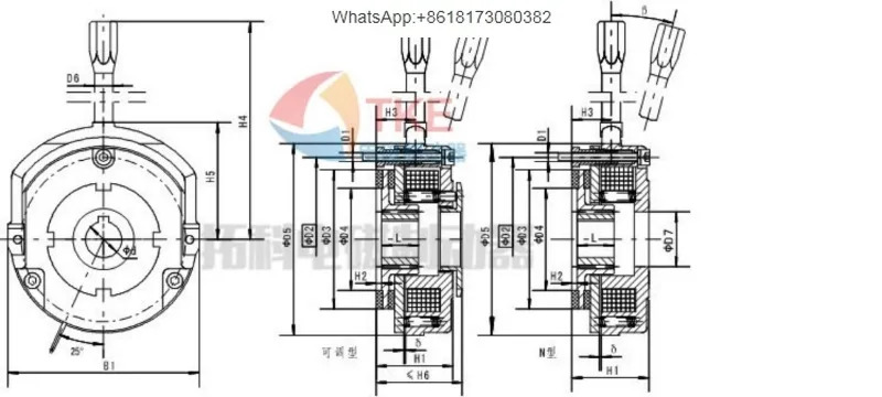 모터 브레이크 DZS1-60/80DMG 홀딩 170vdc 전원 차단 전자기