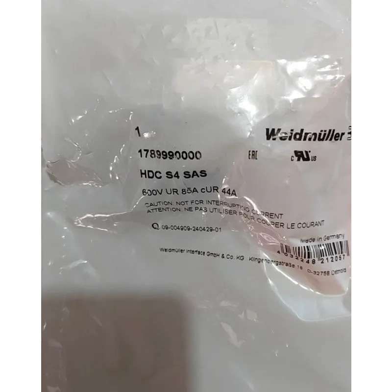 Weidmller 헤비듀티 커넥터 HDC S4 SAS 1789990000