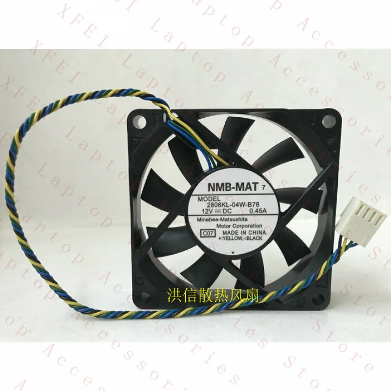 F NMB-MAT 2806KL-04W-B76 DC12V 0.45A 7015 4선 PWM 냉각팬 E10