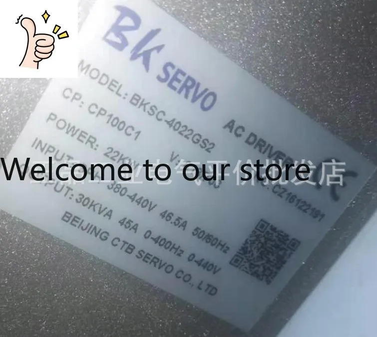 CTB BKSC-4022GS2 슈퍼 동기식 AC 스핀들 서보모터 드라이버 22KW