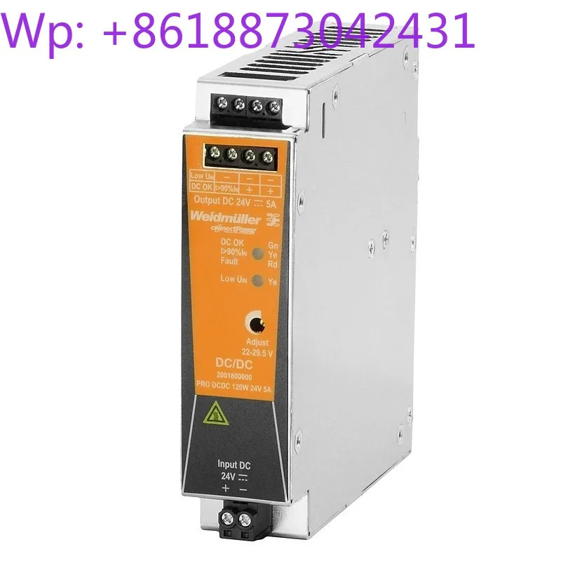 오리지널 Weidmller 전원공급장치 PRO DCDC 120W 24V 5A 2001800000