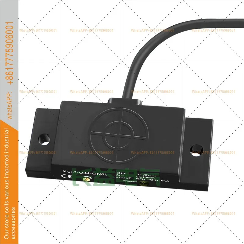 NC10-Q34-OP6L ON6LCN6LCP6L 스위치형 평평DC 삼선식 정전용량 센서