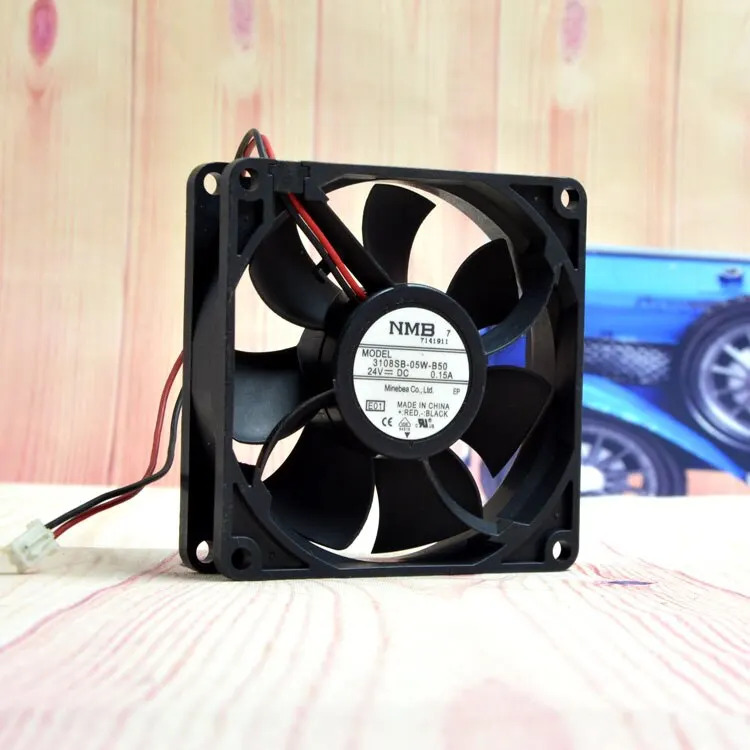 NMB 8020 24V 0.15a 3108sb-05w-b50 2선 저소음 하이엔드 냉각팬8cm