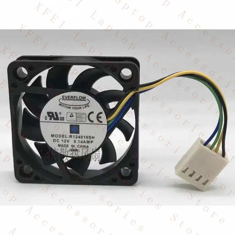 C EVERFLOW 팬4010 4CM R124010SH DC12V 0.14A 4선 PWM