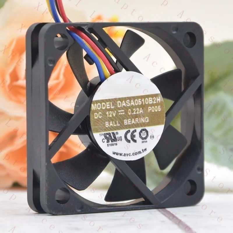 C DASA0510B2H 12V 0.22A 5010 5cm 듀얼 볼 CPU 냉각팬