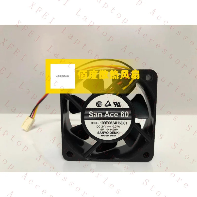 C 109P0624H6D01 DC24V 0.07A 6cm6020 3선 인버터 팬