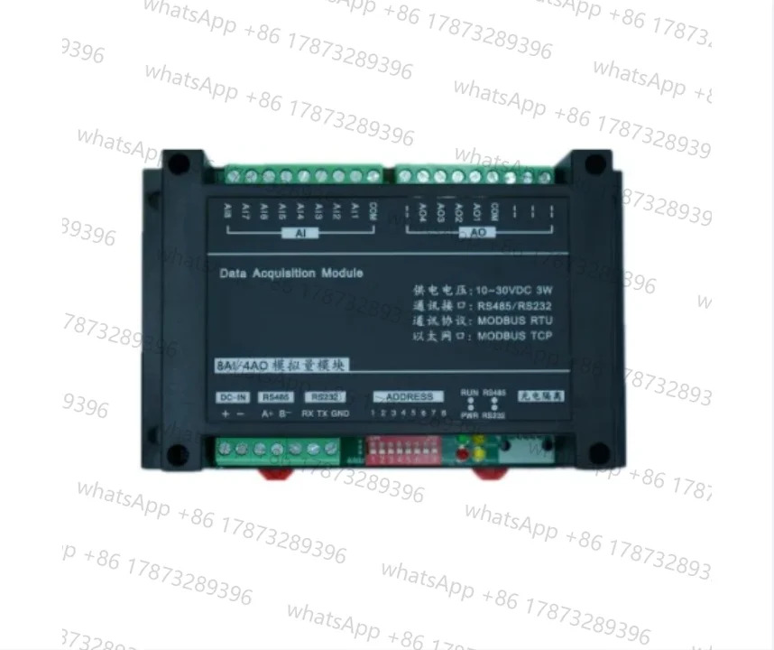 8AI 아날로그 입력 4AO 출력 Modbus RTU 모듈