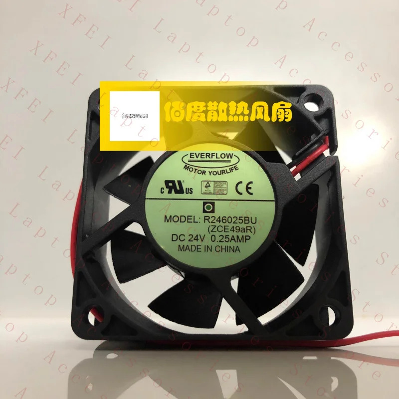 C R246025BU DC24V 0.25A 6CM 6025 2선 인버터 팬