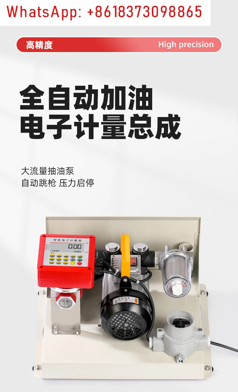 자동 오일 펌프 12V24V220V 계량 탱커 DC 정량 디젤 펌핑 기계