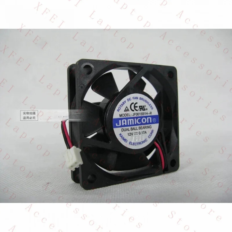 C 6015 12V 0.17A 6CM 더블 볼 JF0615B1H-R 냉각팬용