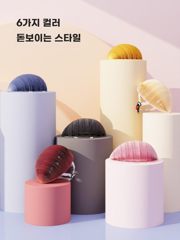 접이식헬멧 휴대용 헬멧 폴딩 초경량 킥보드 공유 자전거 레드 이미지 6