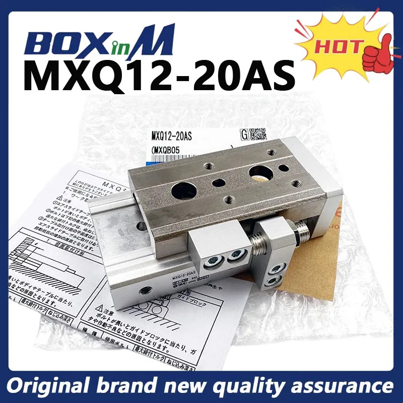 오리지널 SMC MXQ12-20AS 슬라이드 실린더