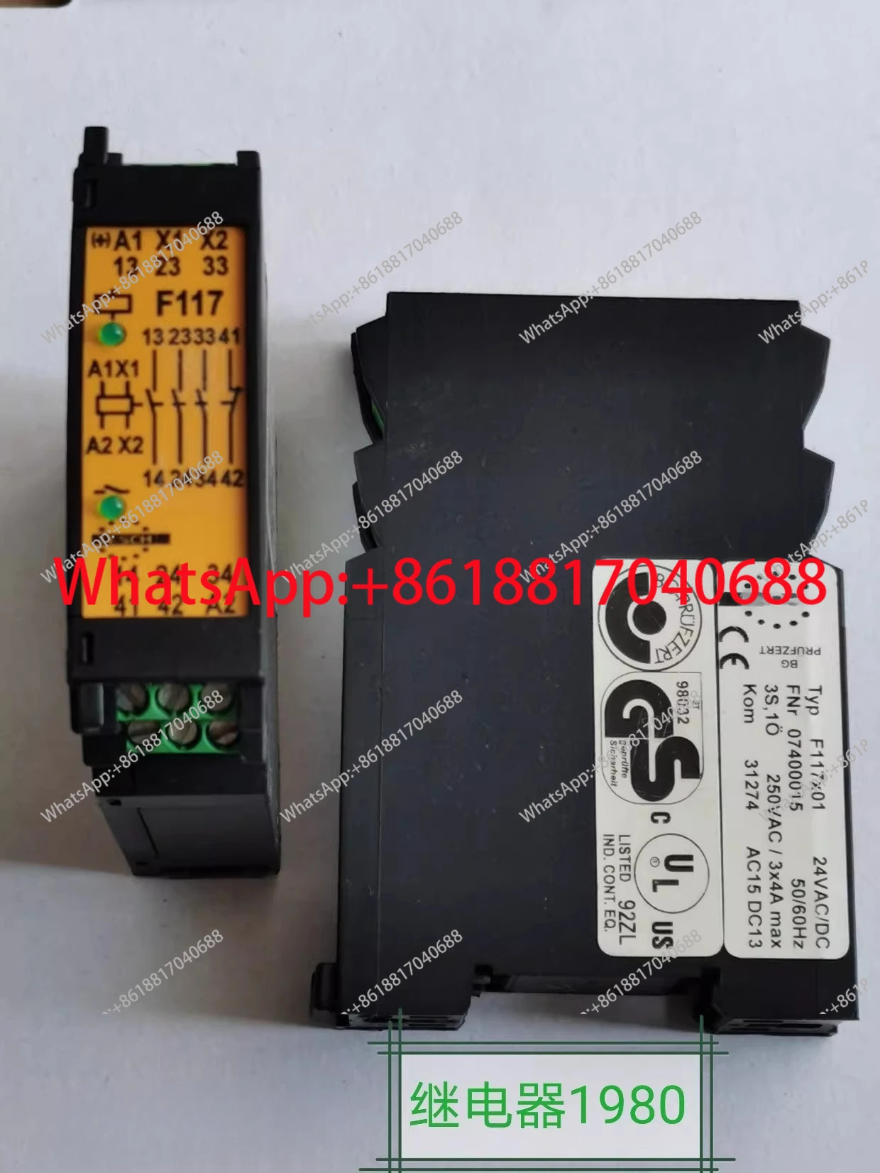 안전 릴레이 F117 F117X01 24VAC/DC