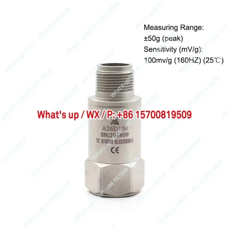 액세서리 일반 A26D100 100mV/g 센서 50g IEPE 압전 가속도계 산업 모니터링용