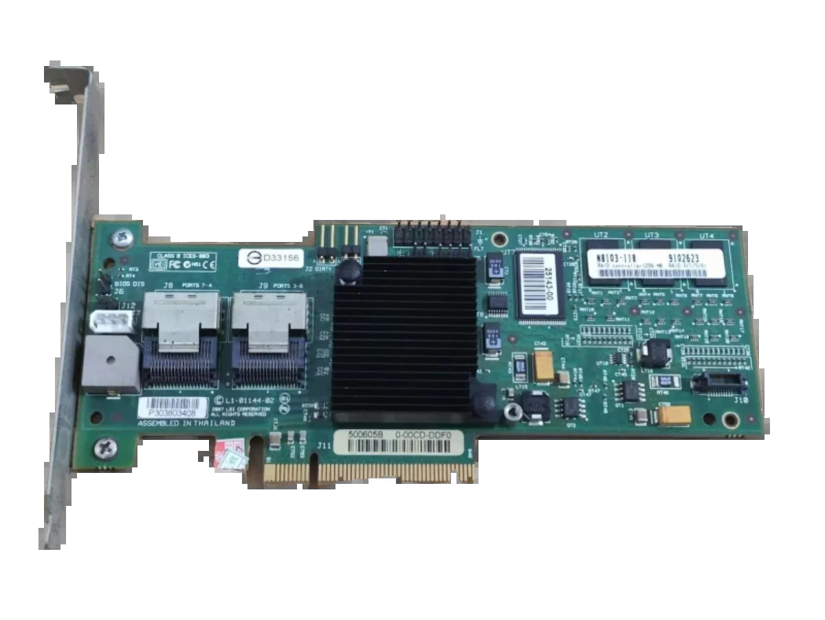 LSI MegaRAID 8708EM2 256M 캐시 3Gb 8 포트 SAS 어레이 카드리퍼