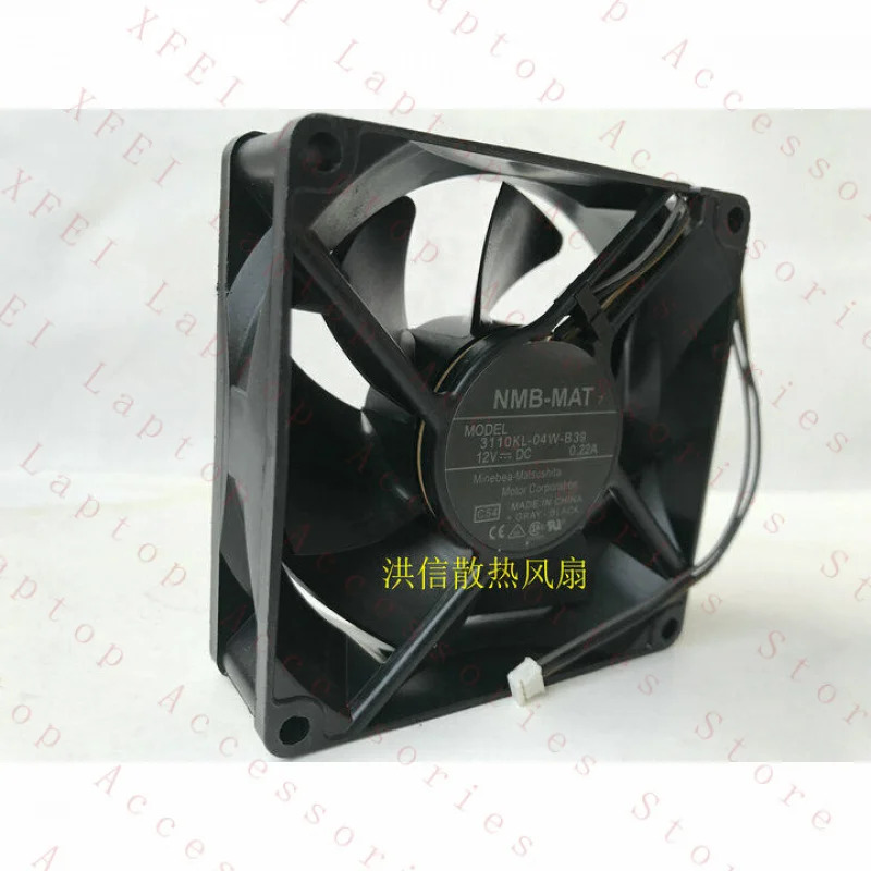 NMB-MAT 3110KL-04W-B39 12V 0.22A 80x25mm 프로젝터 냉각팬 3핀